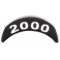 2000 Upper Rocker Patch In Black White