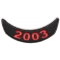 2003 Lower Year Rocker Patch In Red