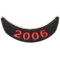 2006 Lower Year Rocker Patch In Red