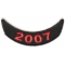 2007 Lower Year Rocker Patch In Red