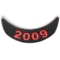2009 Lower Year Rocker Patch In Red