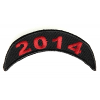 2014 Top Rocker Patch In Red