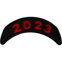 2023 Year Patch Upper Rocker Red