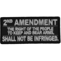 2nd Amendment Shall Not Be Infringed Patch | Embroidered Patches