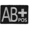 AB POSITIVE Blood Type Patch