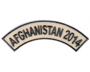 Afghanistan 2014 Rocker Patch | US Afghan War Military Veteran Patches
