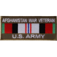 Afghanistan War Veteran US Army Patch Rect | US Military Veteran Patches