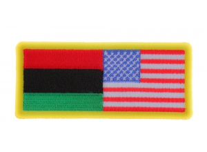 African American Flag Patch | Embroidered Patches