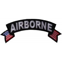 Airborne Small Flag Rocker Patch