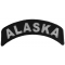 Alaska Patch Iron on State Rocker