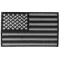 American Flag Black and Reflective 4 Inch Patch