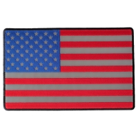 American Flag Large Reflective Patch | Embroidered Patches