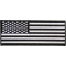 American Flag Patch Black White 5 inch