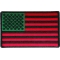 American Flag with African Colors Iron on Patch