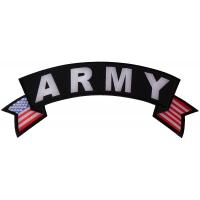 Army Large US Flag Rocker Patch