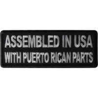 Assembled in USA with Puerto Rican Parts Patch