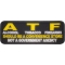 ATF, Alcohol Tobacco Firearms, Should Be A Convenience Store, Not a Government Agency Patch