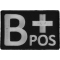B POSITIVE Blood Type Patch