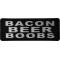 Bacon Beer Boobs Funny Iron on Patch