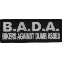 Bada Bikers Against Dumbasses Patch | Embroidered Patches