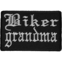 Biker Grandma Patch In Old English