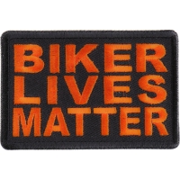 Biker Lives Matter Orange Patch