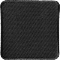 Black 3 Inch Square Blank Patch | Embroidered Patches