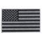 Black and Gray American Flag Patch
