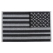 Black and Gray American REVERSED Flag Patch