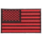Black and Red American Flag Patch 4 Inch
