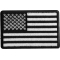 Black and White American Flag Patch
