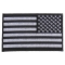 Black and White American Flag REVERSED Patch with Black Borders