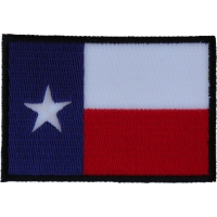 Black Border Texas Flag Patch