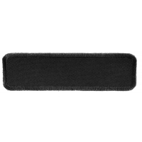 Black Name Tag Blank Patch | Embroidered Patches