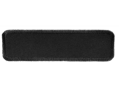 Black Name Tag Blank Patch | Embroidered Patches