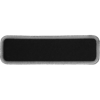 Blank Name Tag Patch Gray Border | Embroidered Patchese