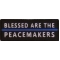 Blessed Are The Peacemakers Blue Line Patch