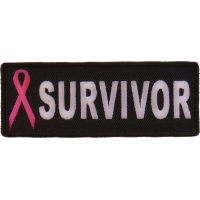 Breast Cancer Survivor Pink Ribbon Patch | Embroidered Patches