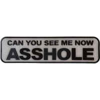 Can You see Me Now Asshole Reflective Extra Large Patch