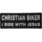 Christian Biker I Ride With Jesus Patch