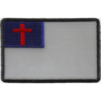 Christian Flag Patch with Black Borders