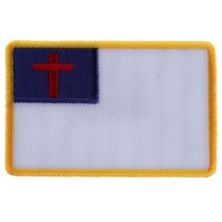 Christian Flag Small Patch | Embroidered Patches