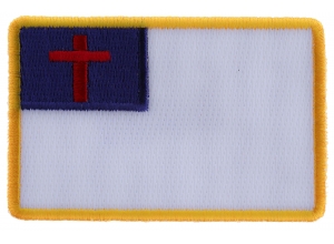 Christian Flag Small Patch | Embroidered Patches