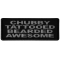 Chubby Tattooed Bearded Awesome Patch