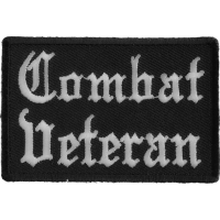 Combat Veteran Patch In Old English