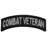 Combat Veteran Small Rocker Patch | US Military Veteran Patches