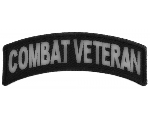 Combat Veteran Small Rocker Patch | US Military Veteran Patches