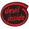 Devil Inside Funny Iron on Patch