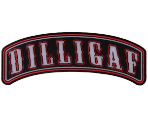 Large Dilligaf Rocker Patch | Embroidered Patches