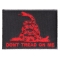 Don't Tread On Me Gadsden Flag Red Over Black Patch